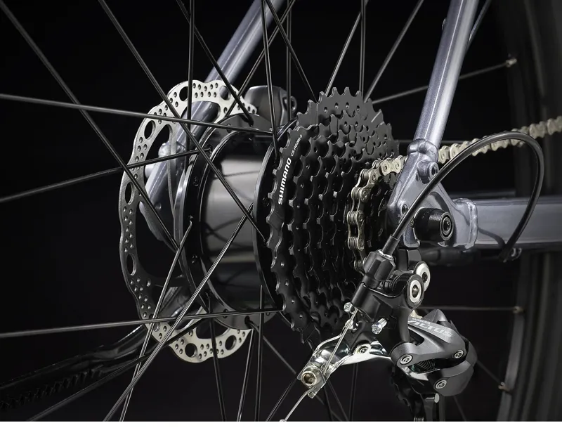 Trek Dual Sport+ 2 Stagger Hybrid eBike in Galactic Grey-8